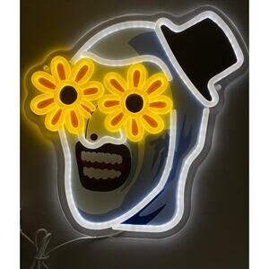 TERRIFIER led neon plug in light XL size 12x12" - Halloween Spooky Decoration